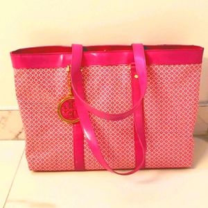 Tory Burch Tote in lovely bright pink